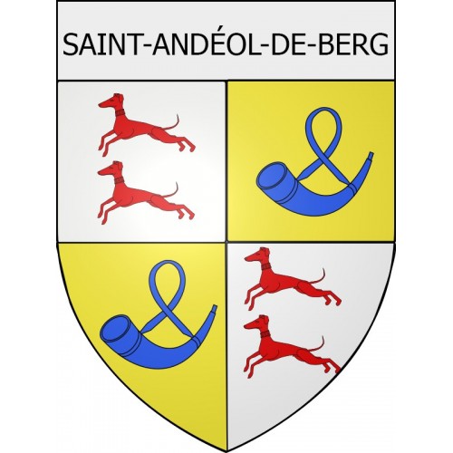saint-andéol-de-berg 07 ville Stickers blason autocollant adhésif