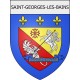 saint-georges-les-bains 07 ville Stickers blason autocollant adhésif
