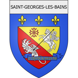 saint-georges-les-bains 07 ville Stickers blason autocollant adhésif