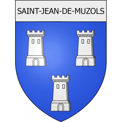 saint-jean-de-muzols 07 ville Stickers blason autocollant adhésif