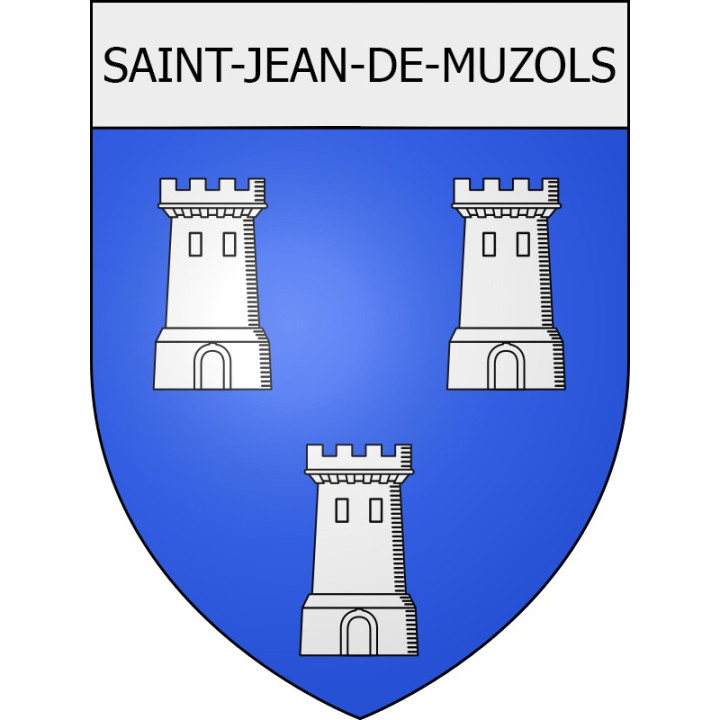saint-jean-de-muzols 07 ville Stickers blason autocollant adhésif