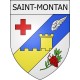 saint-montan 07 ville Stickers blason autocollant adhésif