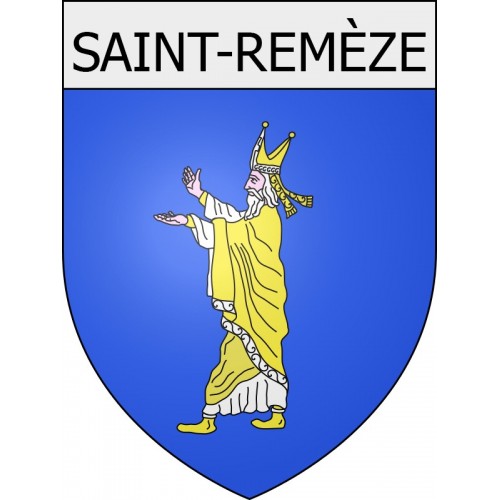 saint-remèze 07 ville Stickers blason autocollant adhésif