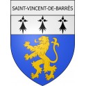 saint-vincent-de-barrès 07 ville Stickers blason autocollant adhésif