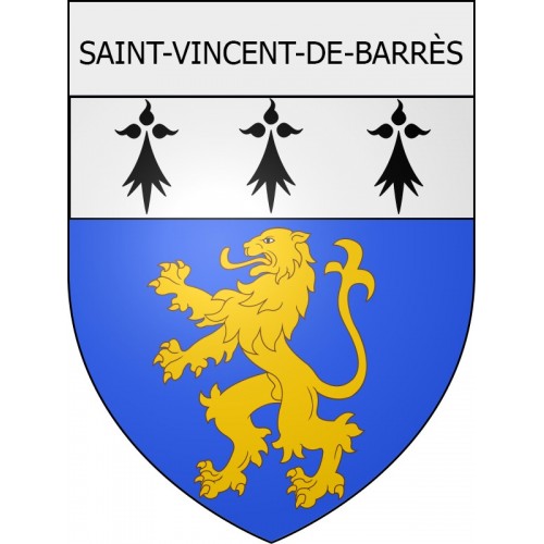 saint-vincent-de-barrès 07 ville Stickers blason autocollant adhésif