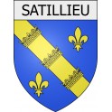 satillieu 07 ville Stickers blason autocollant adhésif