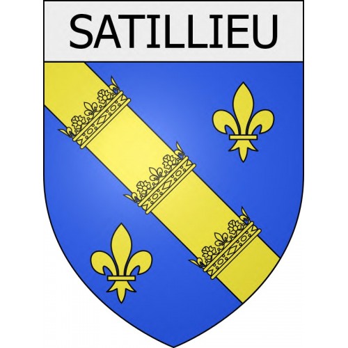 satillieu 07 ville Stickers blason autocollant adhésif