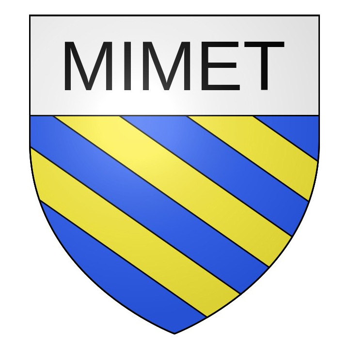 Mimet Sticker wappen, gelsenkirchen, augsburg, klebender aufkleber