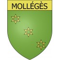 Mollégès 13 ville Stickers blason autocollant adhésif