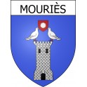 Stickers coat of arms Mouriès adhesive sticker