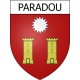 Pegatinas escudo de armas de Paradou adhesivo de la etiqueta engomada