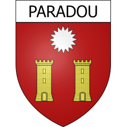 Stickers coat of arms Paradou adhesive sticker