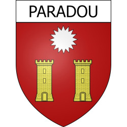 Paradou Sticker wappen, gelsenkirchen, augsburg, klebender aufkleber