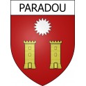 Pegatinas escudo de armas de Paradou adhesivo de la etiqueta engomada
