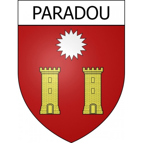 Paradou 13 ville Stickers blason autocollant adhésif