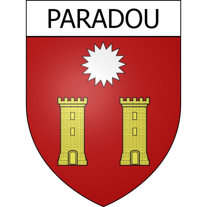 Stickers coat of arms Paradou adhesive sticker