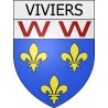 viviers 07 ville Stickers blason autocollant adhésif