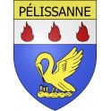 Stickers coat of arms Pélissanne adhesive sticker