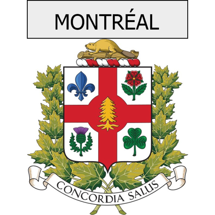 Stickers coat of arms Vogüé adhesive sticker