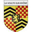 Pegatinas escudo de armas de La Voulte-sur-Rhône adhesivo de la etiqueta engomada