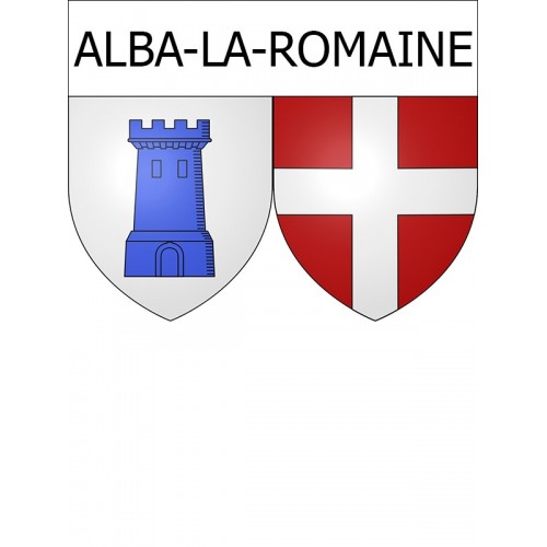 alba-la-romaine 07 ville Stickers blason autocollant adhésif