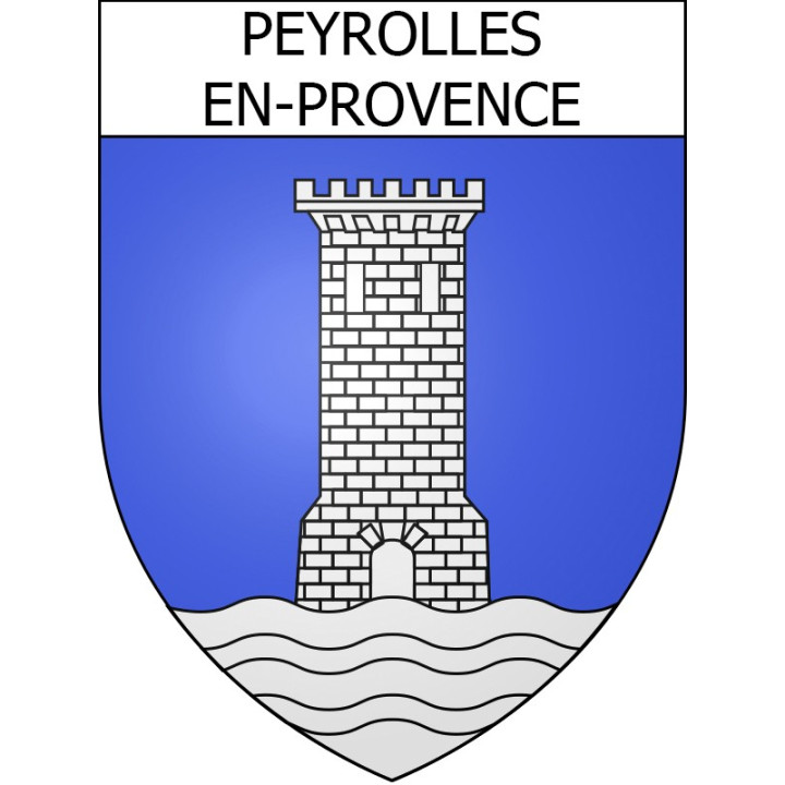 Peyrolles-en-Provence Sticker wappen, gelsenkirchen, augsburg, klebender aufkleber