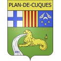 Stickers coat of arms Plan-de-Cuques adhesive sticker