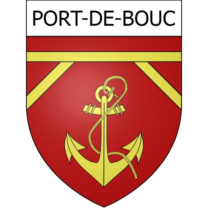 Stickers coat of arms Port-de-Bouc adhesive sticker