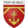Pegatinas escudo de armas de Port-de-Bouc adhesivo de la etiqueta engomada