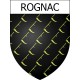 Pegatinas escudo de armas de Rognac adhesivo de la etiqueta engomada