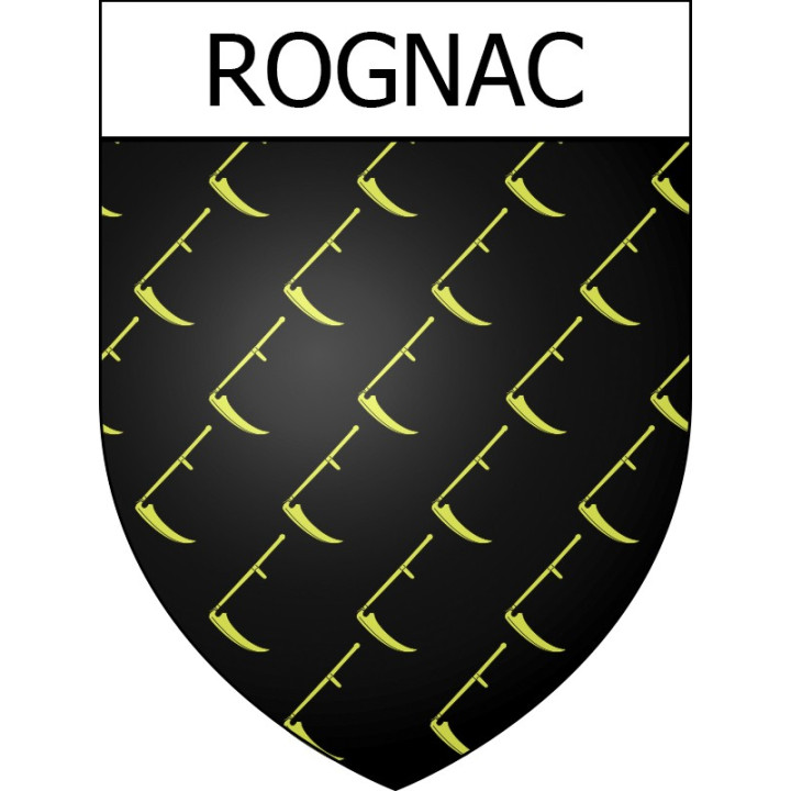 Rognac 13 ville Stickers blason autocollant adhésif
