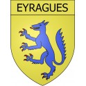Pegatinas escudo de armas de Rognes adhesivo de la etiqueta engomada