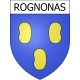 Pegatinas escudo de armas de Rognonas adhesivo de la etiqueta engomada