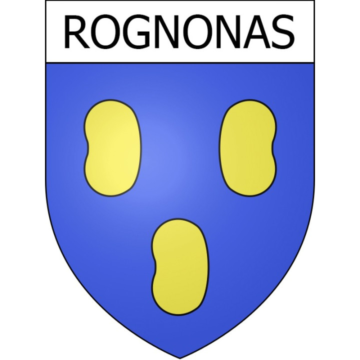 Rognonas Sticker wappen, gelsenkirchen, augsburg, klebender aufkleber