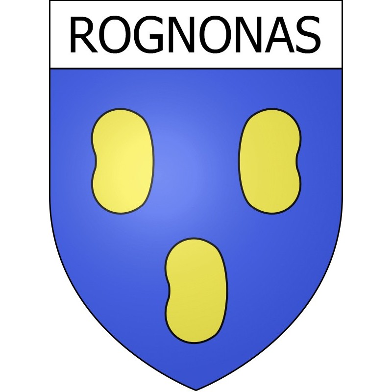 Logo 13 Rognonas logo ville autocollant plaque sticker 