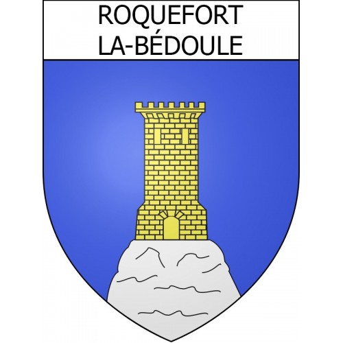 Stickers coat of arms Roquefort-la-Bédoule adhesive sticker