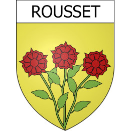 Rousset Sticker wappen, gelsenkirchen, augsburg, klebender aufkleber