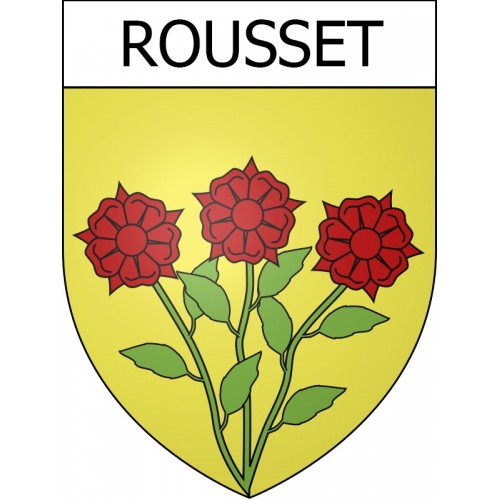 Rousset Sticker wappen, gelsenkirchen, augsburg, klebender aufkleber