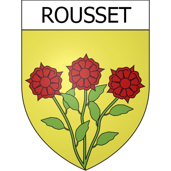 Rousset Sticker wappen, gelsenkirchen, augsburg, klebender aufkleber