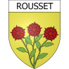Rousset Sticker wappen, gelsenkirchen, augsburg, klebender aufkleber