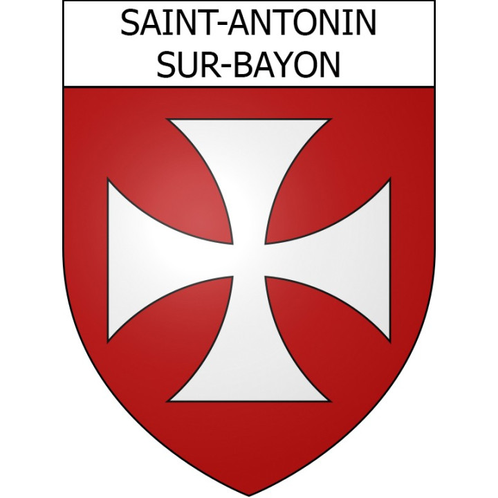 Saint-Antonin-sur-Bayon Sticker wappen, gelsenkirchen, augsburg, klebender aufkleber