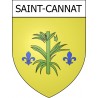 Pegatinas escudo de armas de Saint-Cannat adhesivo de la etiqueta engomada