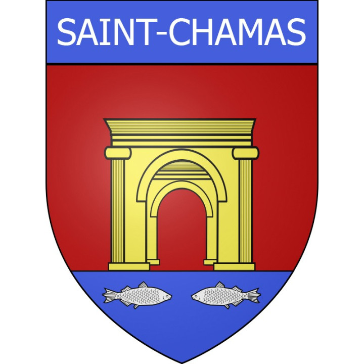 Stickers coat of arms Saint-Chamas adhesive sticker