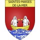 Stickers coat of arms Saintes-Maries-de-la-Mer adhesive sticker