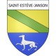 Pegatinas escudo de armas de Saint-Estève-Janson adhesivo de la etiqueta engomada