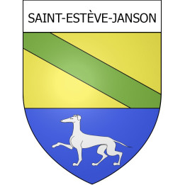 Saint-Estève-Janson Sticker wappen, gelsenkirchen, augsburg, klebender aufkleber
