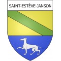 Saint-Estève-Janson 13 ville Stickers blason autocollant adhésif