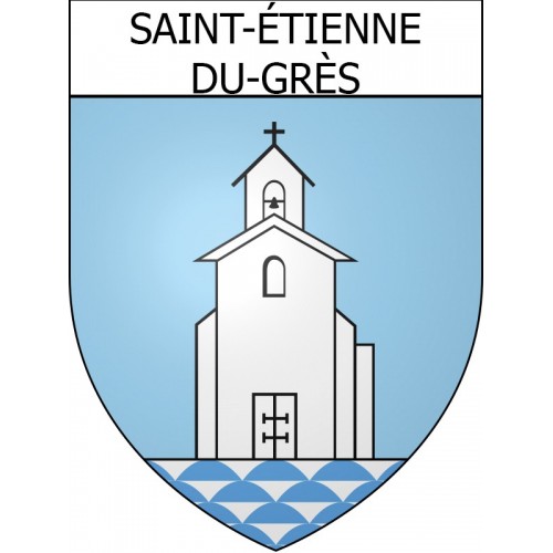 Adesivi stemma Saint-étienne-du-Grès adesivo