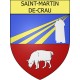 Pegatinas escudo de armas de Saint-Martin-de-Crau adhesivo de la etiqueta engomada