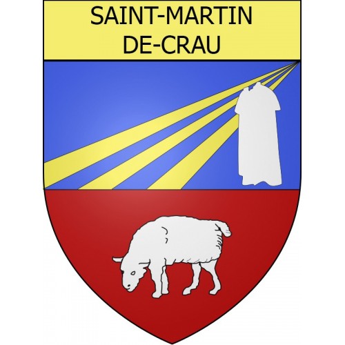 Saint-Martin-de-Crau Sticker wappen, gelsenkirchen, augsburg, klebender aufkleber